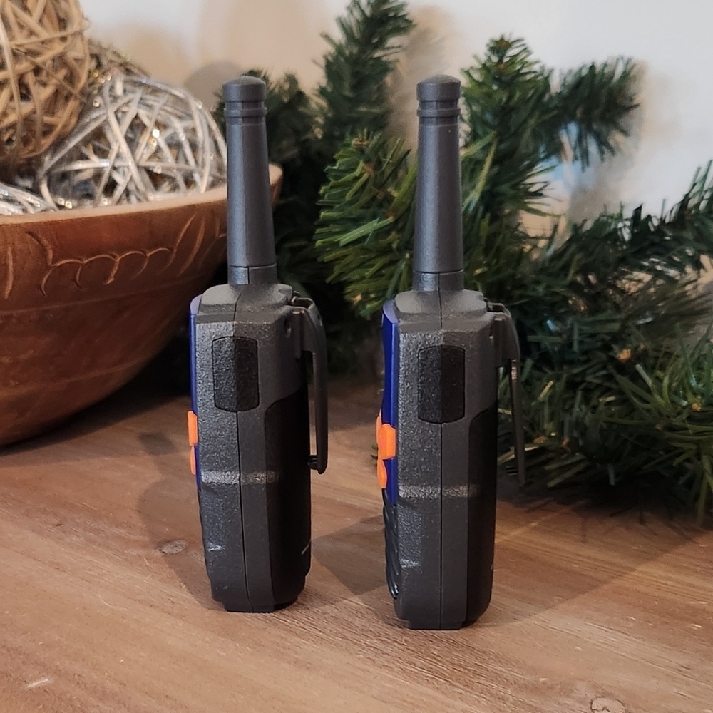 Vintage NERF FRS 10 MILE Blue and Orange Walkie Talkies, Preowned Good Condition - Picture 2 of 14